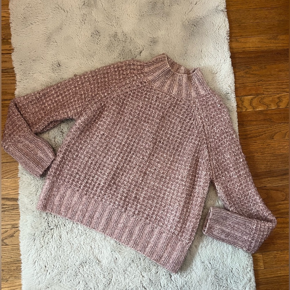 SO Mauve Turtleneck Sweater